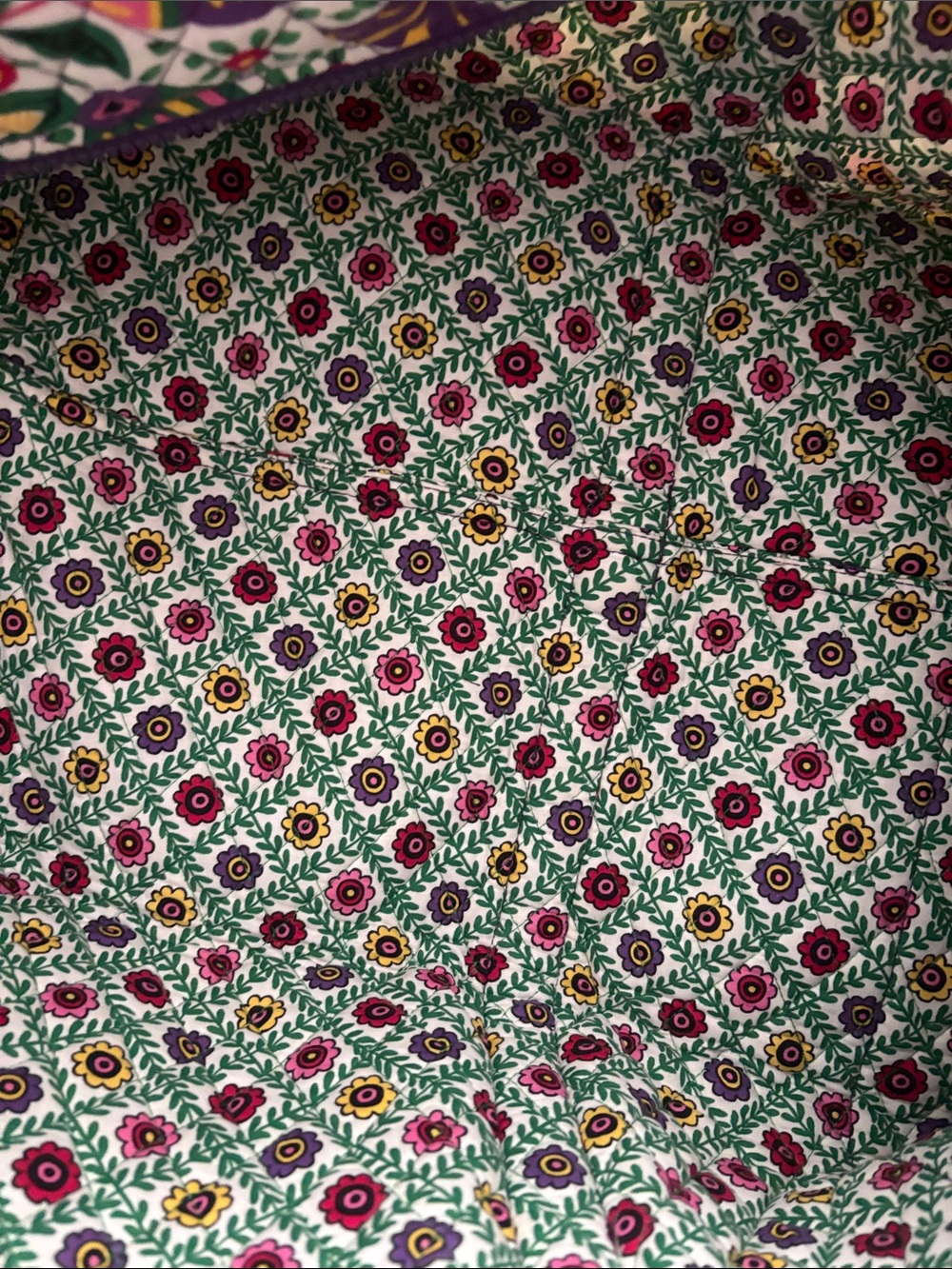 EUC Vera Bradley Viva La Vera Multicolor Floral XL Duffel Bag - Picture 3 of 5